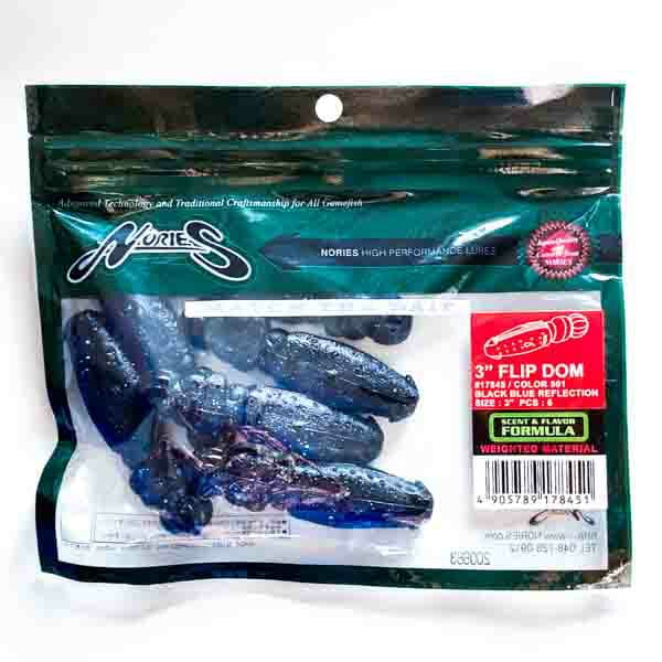 Nories Flip Dom 3 inch 501 Black Blue Reflection