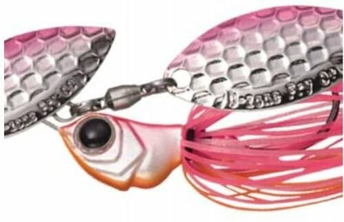 Evergreen Spinnerbait MoDO D Zone Fry 1/4oz Tandem Willow #18 Hot Pink