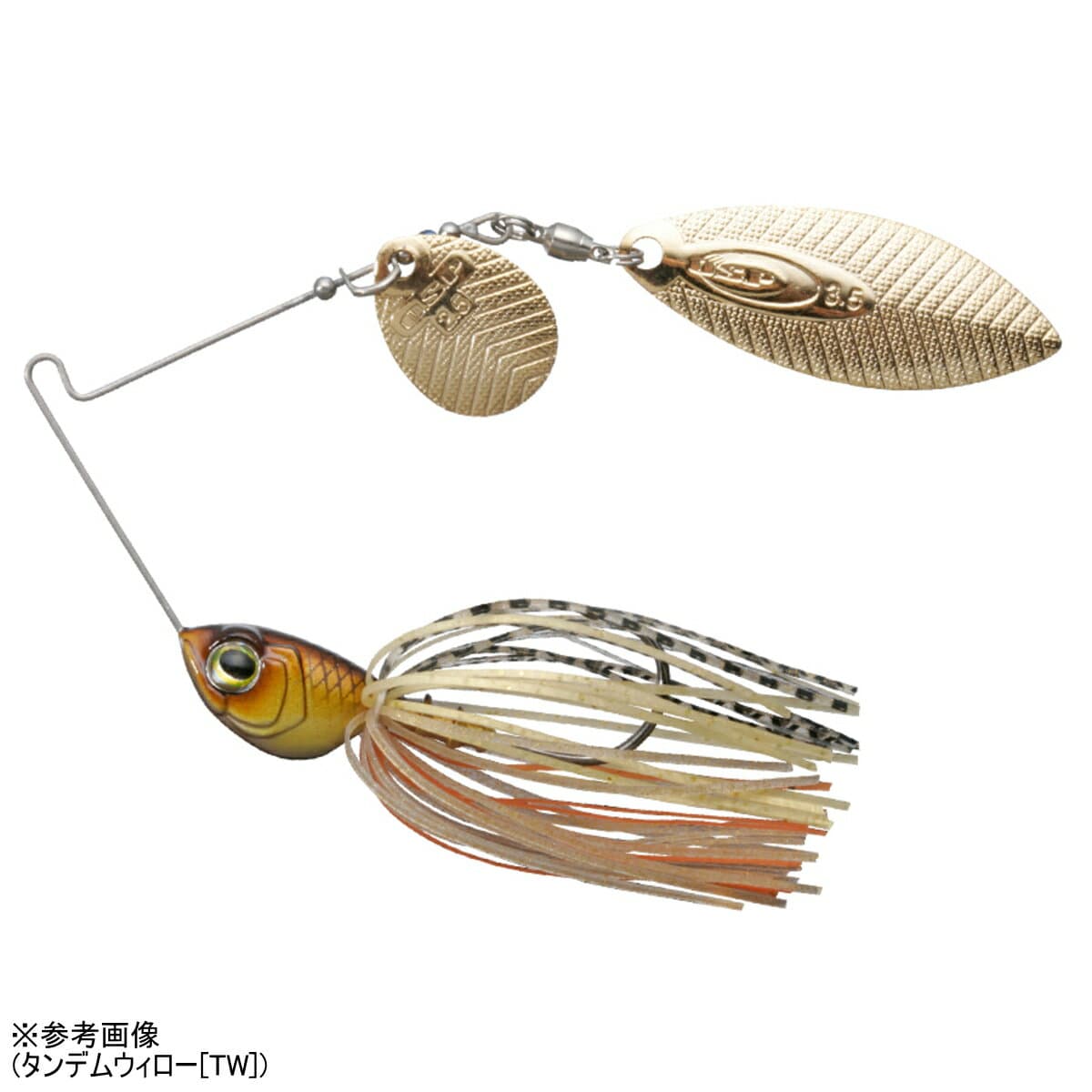 O.S.P Spinnerbait High Pitcher Max 3/4oz Tandem Willow Killer GoldS22
