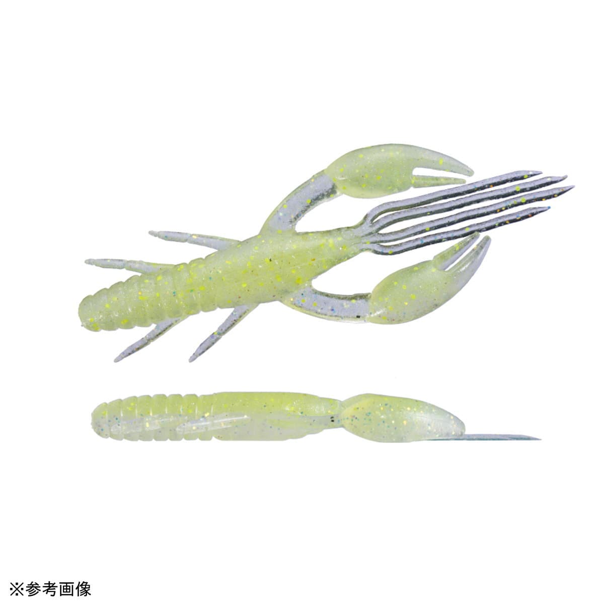 O.S.P Salt Worm DoLive Craw 3inch Honey Flash Yellow Flake