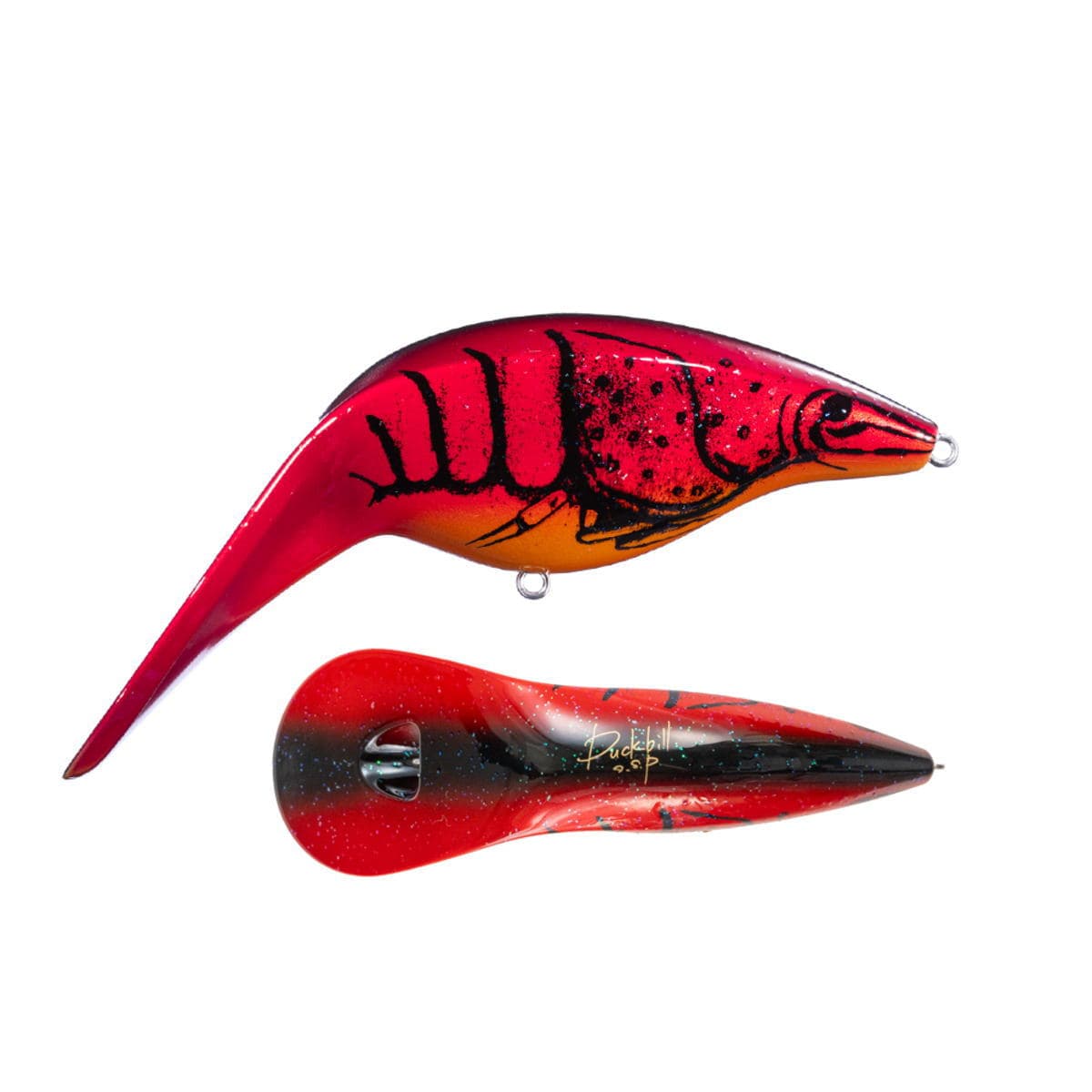 O.S.P Bass Lure Duckbill Dazzler Red Claw.B L08