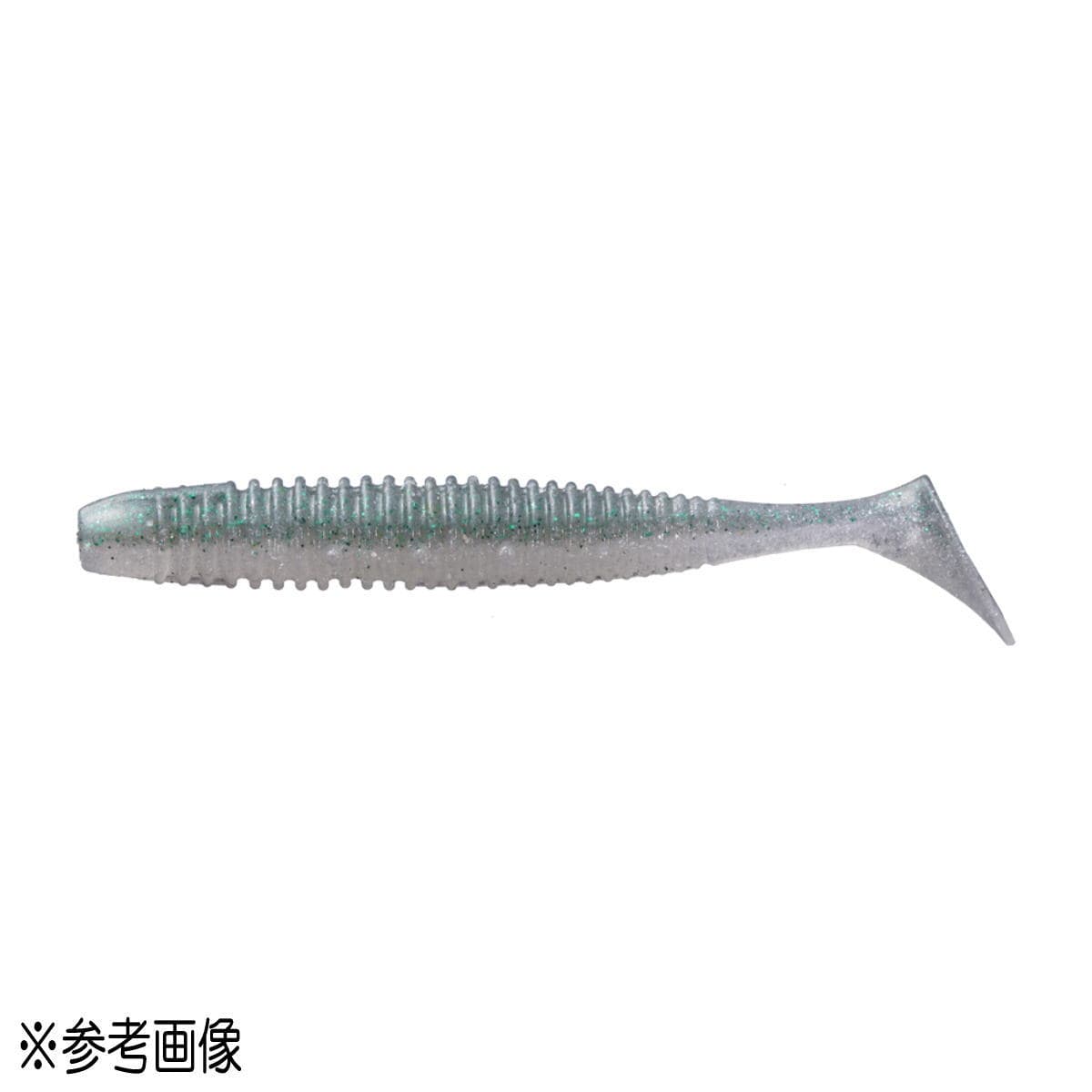 O.S.P Worm HP Shadtail 2.5inch TW169 Green Thunder/Green Flake