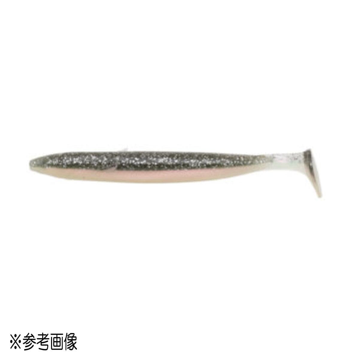 Ecogear Worm Power Shad 5inch #115 Pearl/Smoke/Silver Glt back