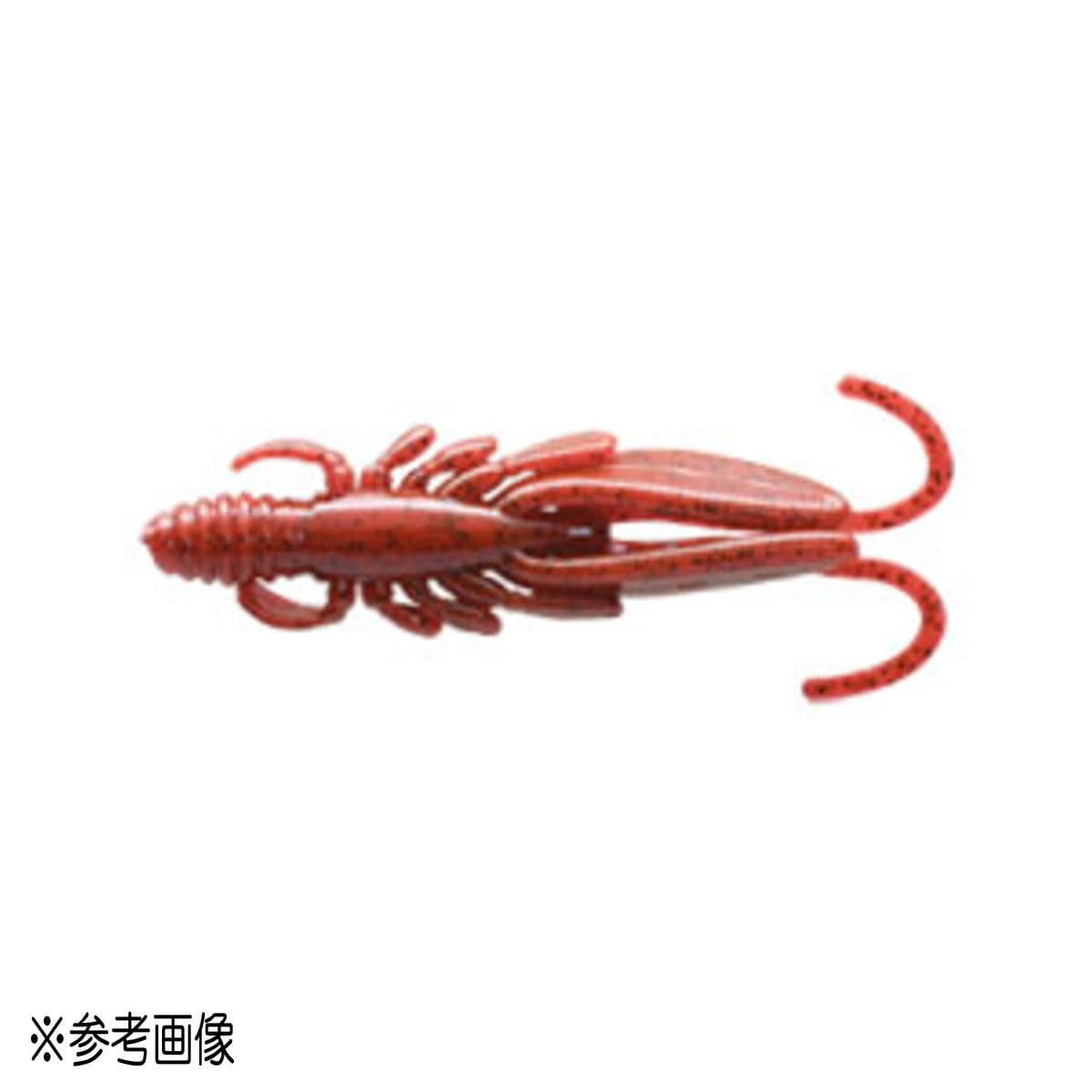 Ecogear Worm Bug Ants 4inch #069 Bloody Red/Black Flk