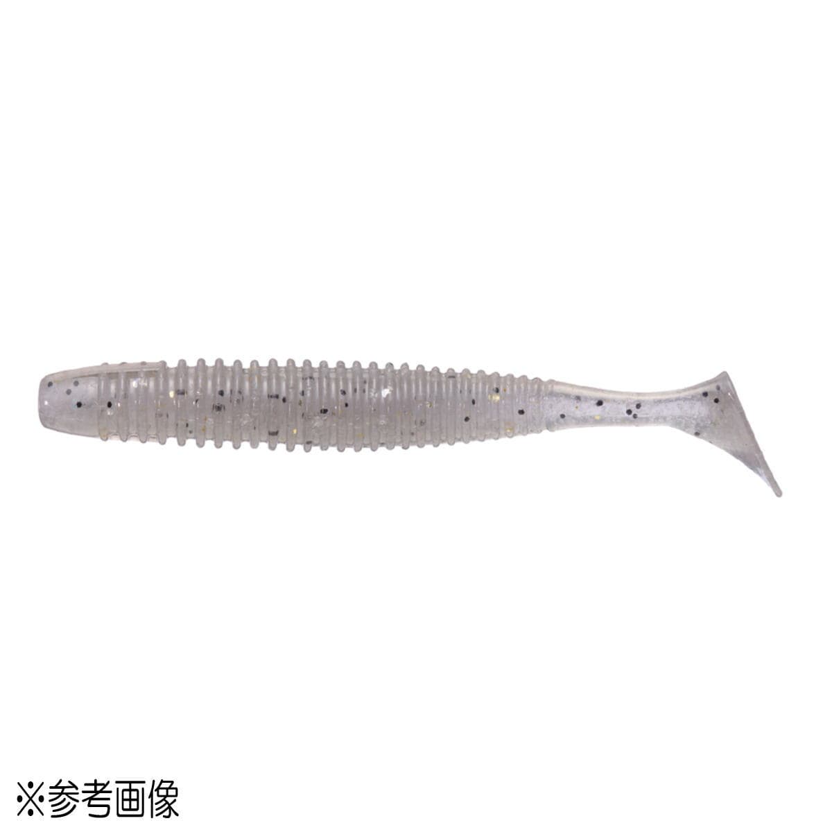 O.S.P Worm HP Shadtail 3.1inch W014 Light Smoke Pepper & Rainbow Flake