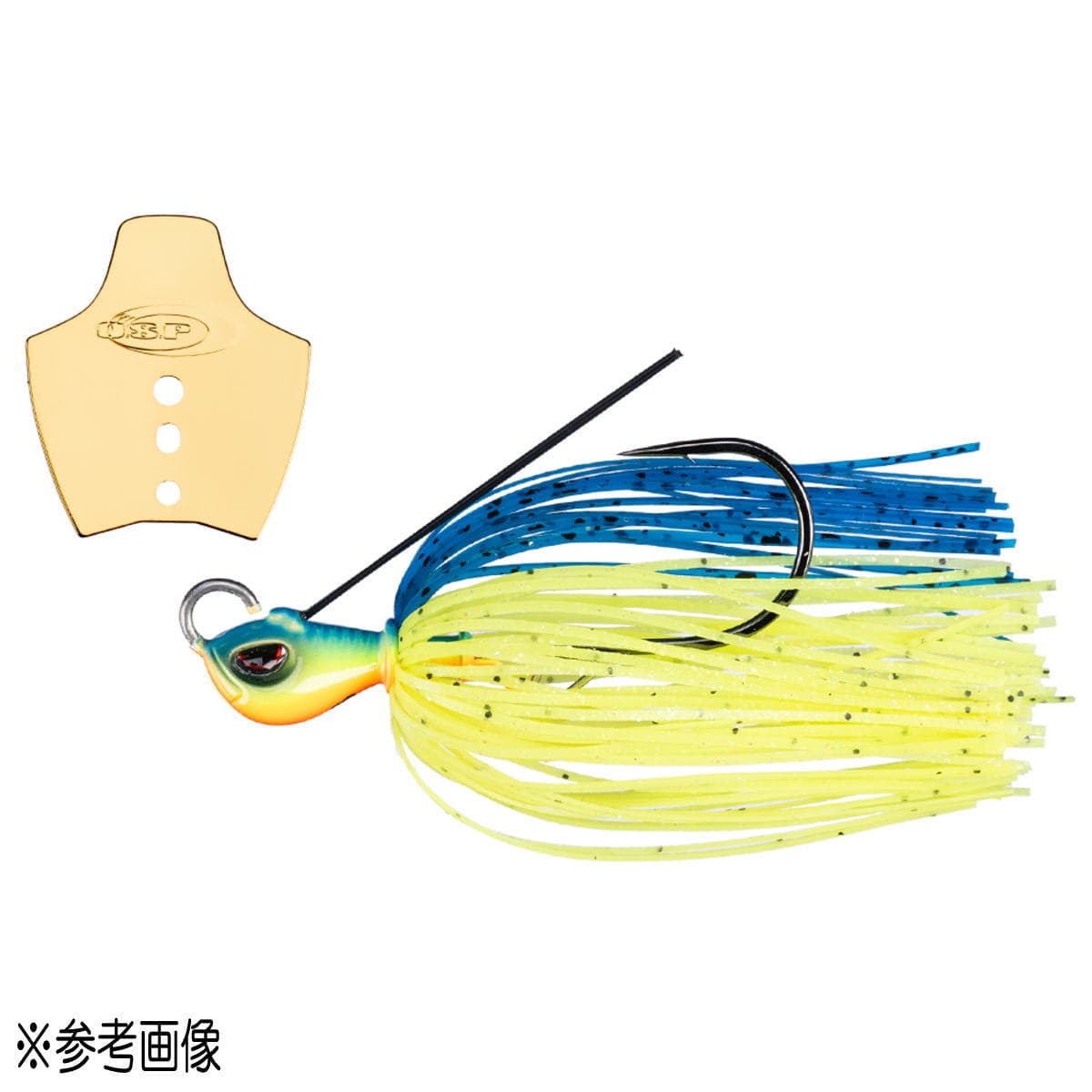 O.S.P Bladed Jig Metal Blade Jig 1/4oz BJ53 Chart Blue Back