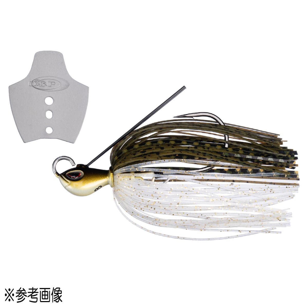 OSP Metal Blade Jig 1/4oz BJ55 Green Pumpkin Shad