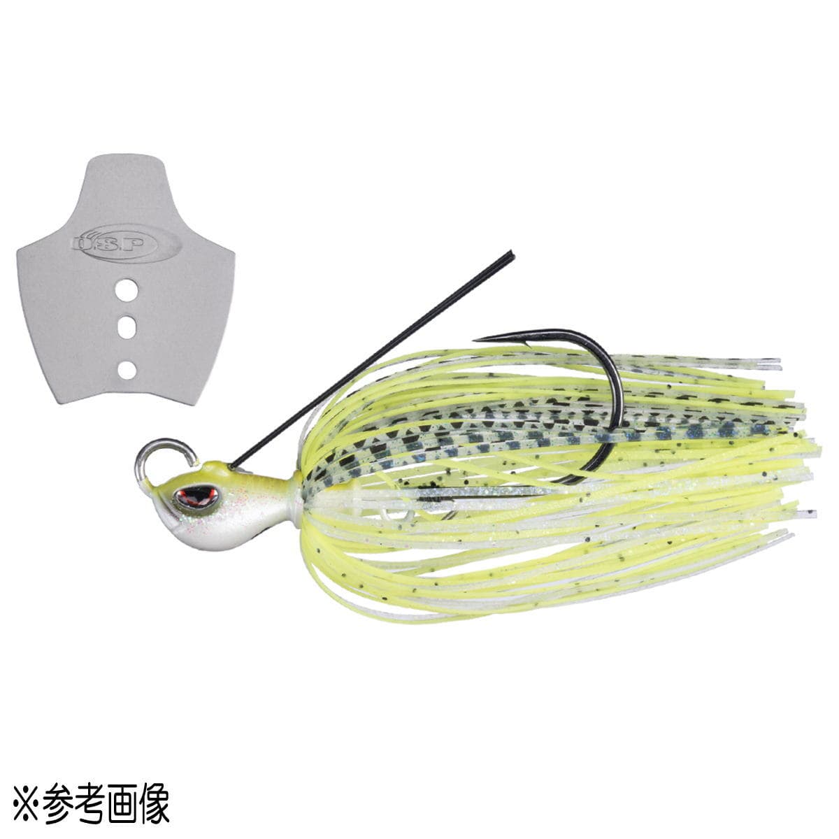 OSP Metal Blade Jig 3/16oz BJ52 White Chart