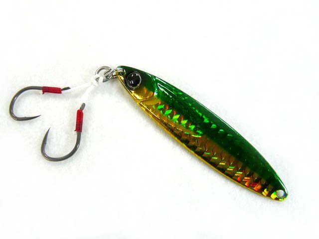 ジャッカル(JACKALL) ビンビンメタルTG(BIN-BIN METAL TG) TYPE-SLOW 40g グリーンゴールド 62mm ルアー ハードルアー マイクロジグ ジグ ジギング ショアジギング オフショア 真鯛 マダイ タチウオ 太刀魚 シーバス 青物 ヒラメ マゴチ ロックフィッシュ