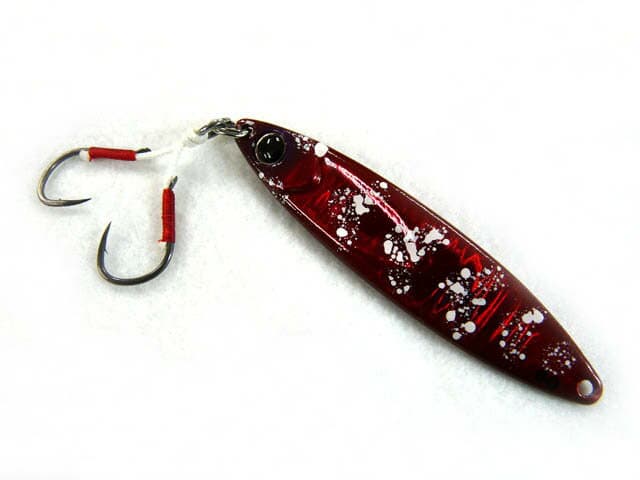 [Limited Stock] Jackall Bin-Bin Metal TG (TYPE-SLOW) 60g Red Squid Glow 70mm Lure Hard Lure Micro Jig Jig Jigging Shore Jigging Offshore Seabream/Snapper Hairtail/Cutlassfish Seabass Bluefish Flounder Flathead Rockfish