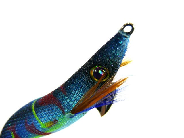 Major Craft Egi Zo 3.0 No. 16 Blue Glow Blue/Tapeless 15g Black Kanna No Rattle Dart Action