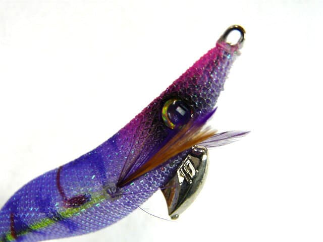 Major Craft Egi Zo 3.0 No. 20 Kaymura Purple/Tapeless 15g Black Kanna No Rattle Dart Action