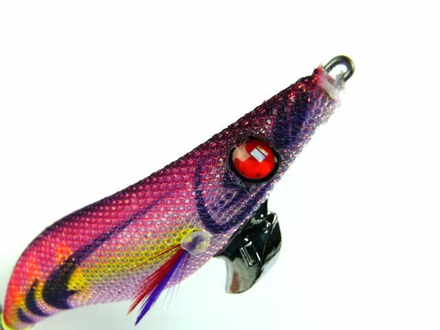 メジャークラフト(Major Craft) 餌木蔵 ベイトフェザー(ラトル) 2.5号 #12 パープル夜光ゴールドピンク（デザインゴールド） 9.5g エギゾウ ラトル内蔵 ダートアクション ダート エギング エギ 餌木 イカ釣り アオリイカ釣り アオリイカ 秋イカ 子イカ