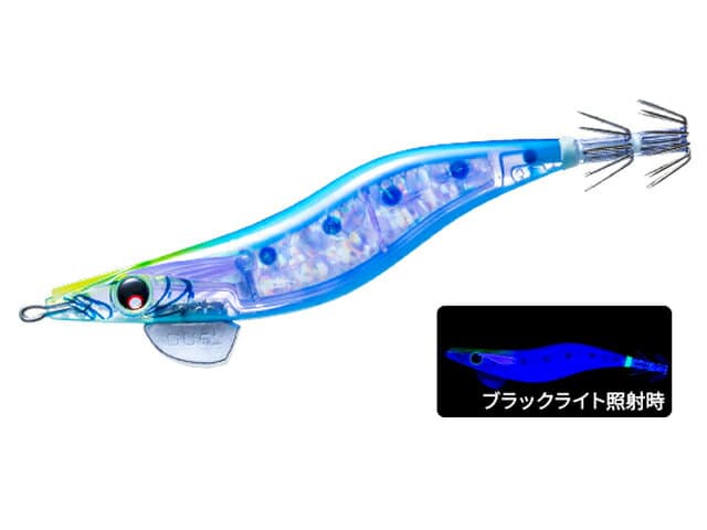 【特価品】デュエル(DUEL) ヨーヅリ(YOZURI) LQ ダーター (LQ DARTER) 3.0号 05 KVSB すみ潮ブルー(システムカラー) 14g スライディングダート パタパタ 高アピール 反射光 ケイムラ エギング エギ イカ釣り アオリイカ釣り ティップラン ボートエギング アオリイカ 3Dレンズ