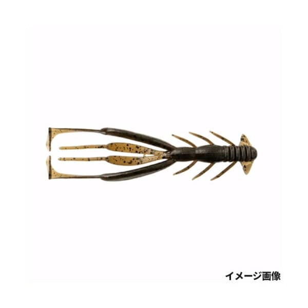 Jackall Breeka Jimmy Shrimp 3.8 inch Green Pumpkin Pepper