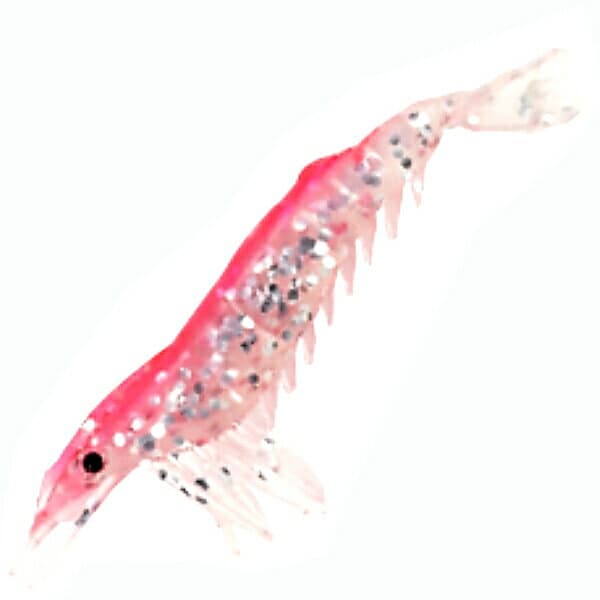 リアワーム【エビ】105mm(2入) [ラメピンク] NPK(ナカジマ)(6221)