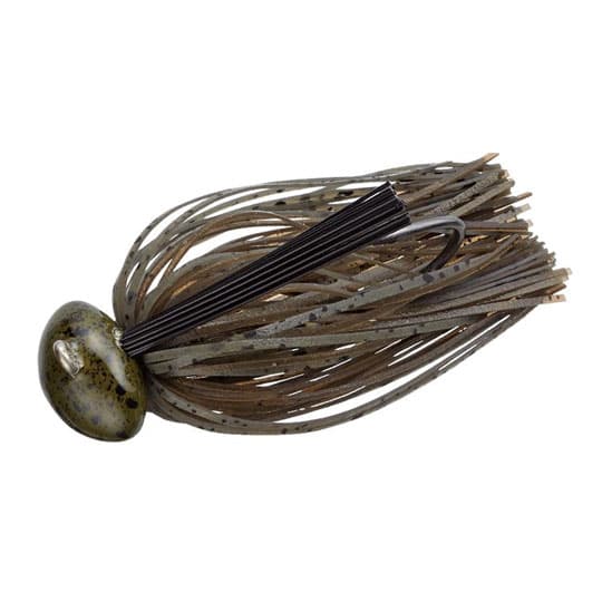 Evergreen Rubber Jig Reaction Football 3/4oz #100 Dark Green Pumpkin