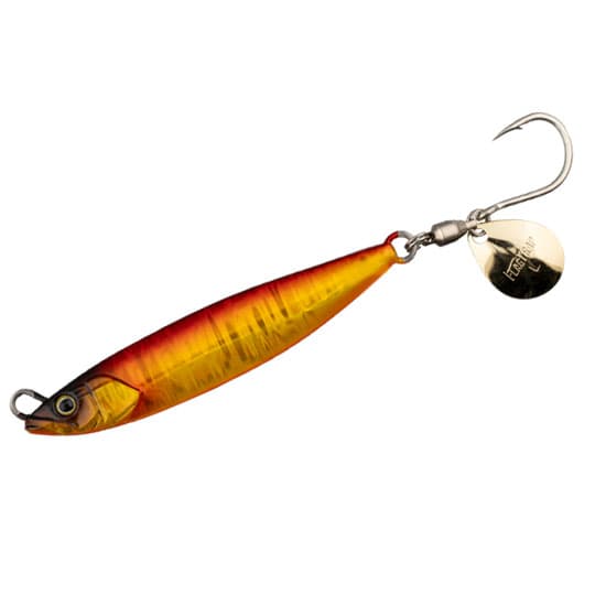 Jackall Metal Jig Flag Trap Blade 80g Akakin/Magma Wave Holo