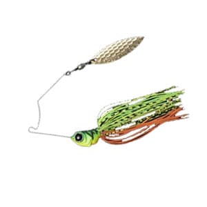 Evergreen Spinnerbait MoDO D Zone Fry 1/4oz Single Willow #01 Ayu (Gold)
