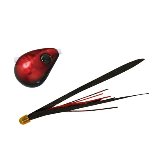Jackall Bakuryu Namari Binbin Tama Slide 200g F202 Black Red / Pitch Black Red T+