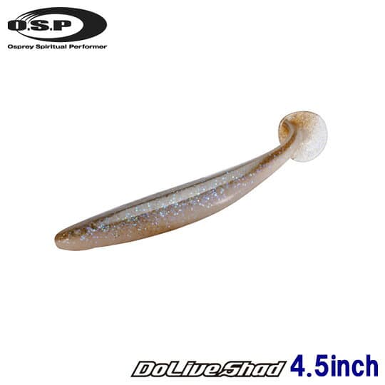 O.S.P Worm DoLive Shad 4.5inch TW107 Green Pumpkin/Chart