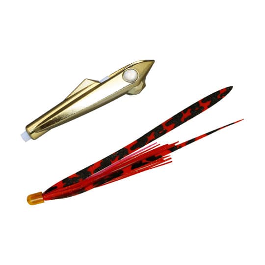 Jackall Binbin Rocket 20g F208 メッキゴールド/シマレッドT+