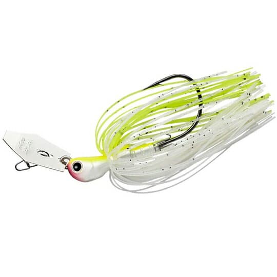 Evergreen Bladed Jig Jack Hammer Baby Jack 3/8oz #02 White Chart