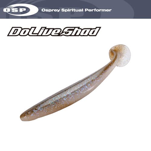 O.S.P Worm DoLive Shad 3.5inch W004 Green Pumpkin Pepper