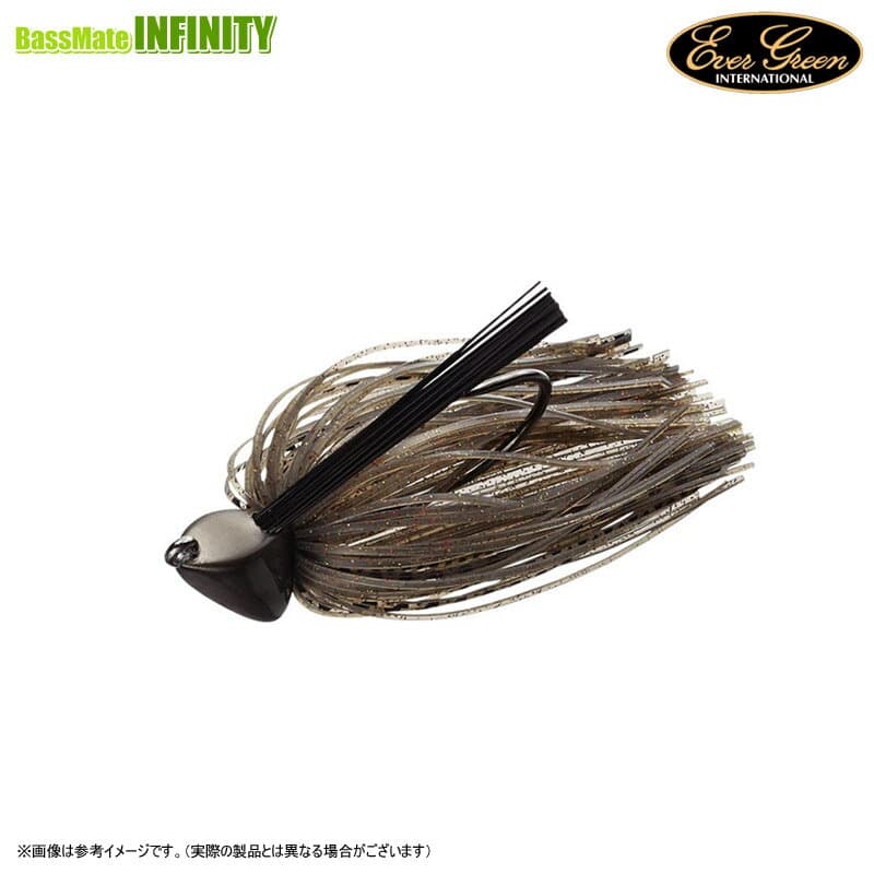 Evergreen Rubber Jig Grass Ripper 1/4oz #101 Kikumoto Black