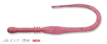 Ecogear Jukusei Tairaba Aqua Kuwasé Curly Slim J10 Pink (Luminous) 75mm 12-Pack