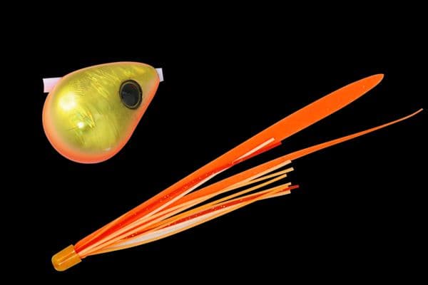 ジャッカル 爆流 鉛式ビンビン玉スライド 80g オレンジゴールド/蛍光オレンジT+