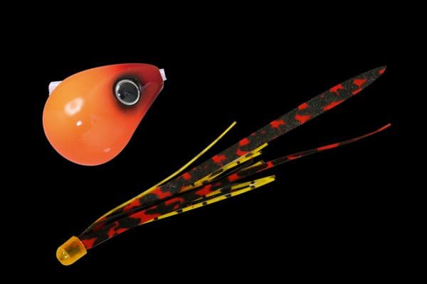 ジャッカル 爆流 鉛式ビンビン玉スライド 80g ホットオレンジ/シマレッドT+