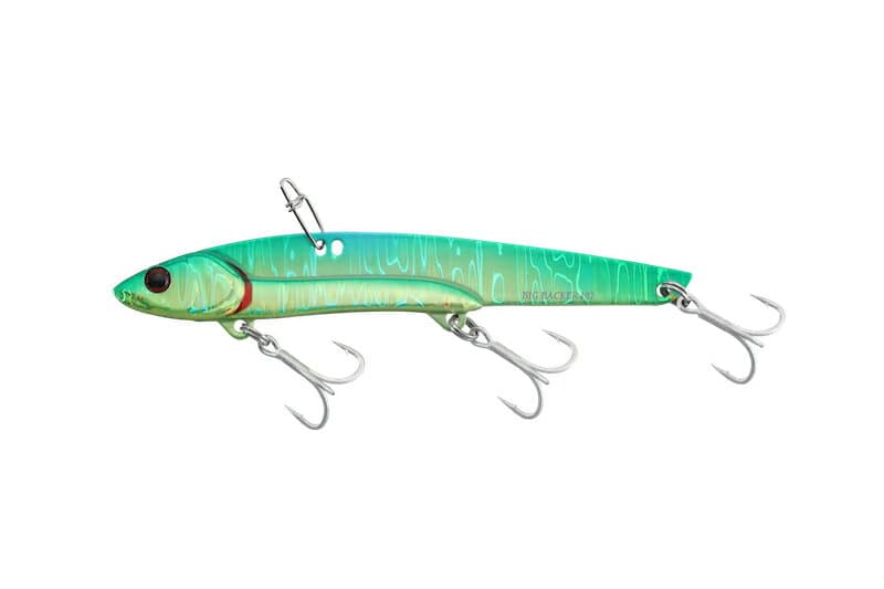 Jackall Seabass Lure Big Backer 107HW Lime Magic/Magma Wave Holo