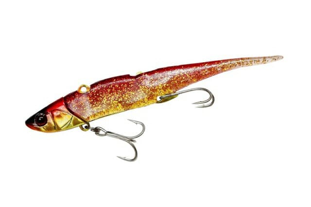 Jackall Worm Big Backer Soft Vib 21g Red Gold