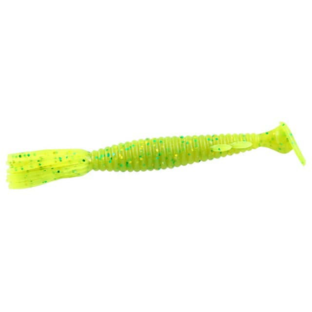 Deps Tail Slider 2.2inch #102 Chartreuse / Gold & Green Flake