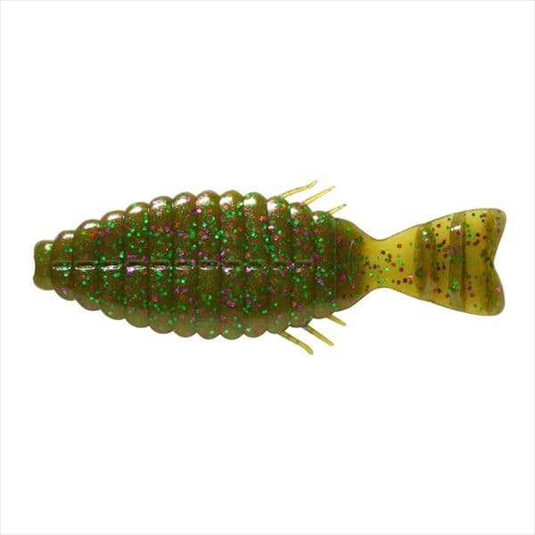 Deps Bullflat 5.8 Inch #115 Green Pumpkin/Purple & Green Flake