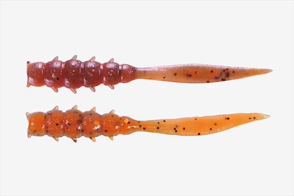Jackall Worm Good Meal Skinny 1.5inch Isome Orange