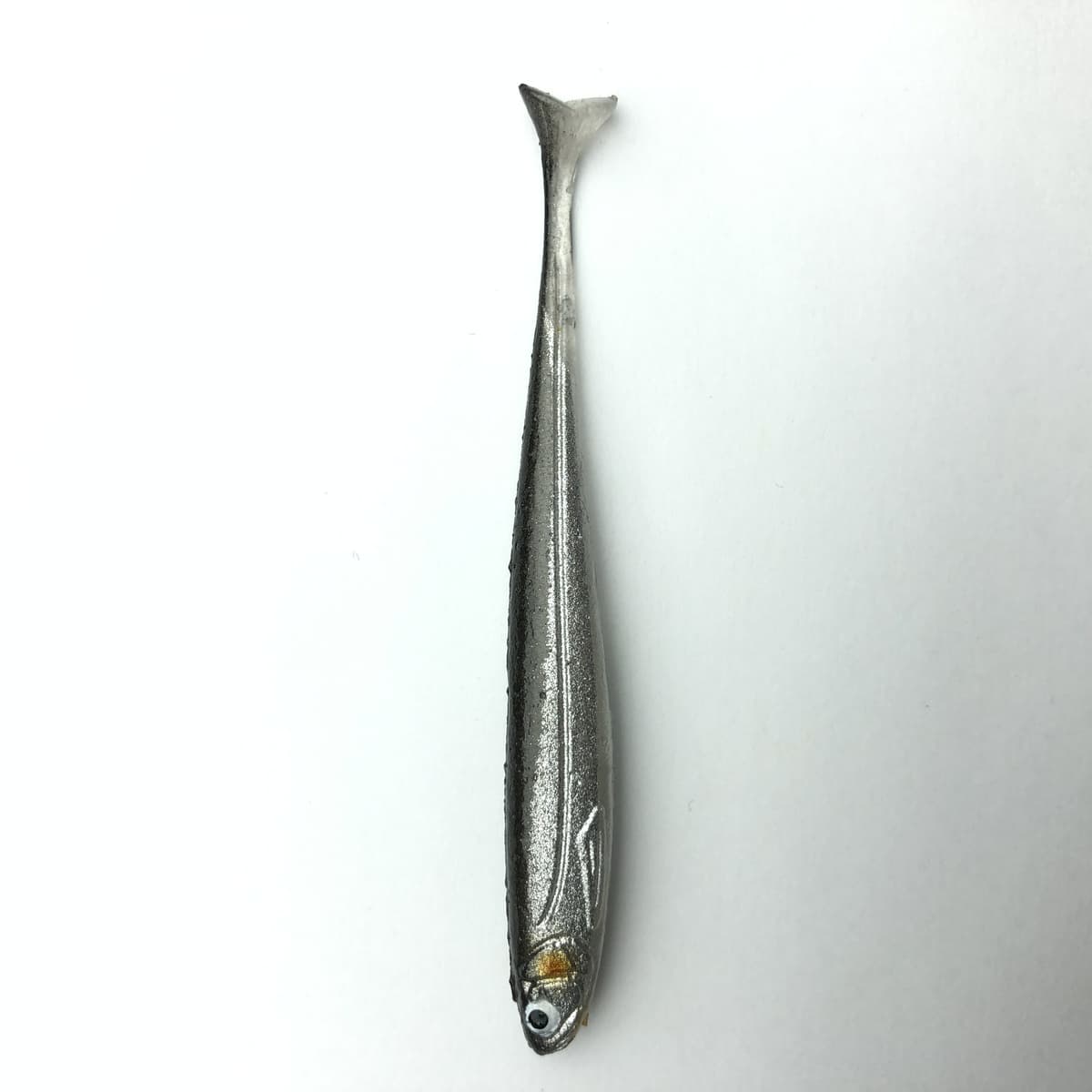 Imakatsu Worm Huddle Fly 3.5inch Real Color #S-208 Half Skeleton Silver Shiner