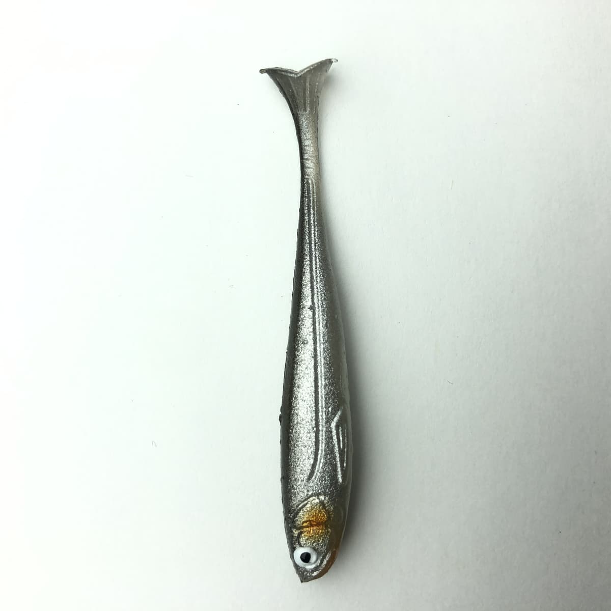 Imakatsu Worm Huddle Fly 2.5inch Real Color #S-208 Half Skeleton Silver Shiner