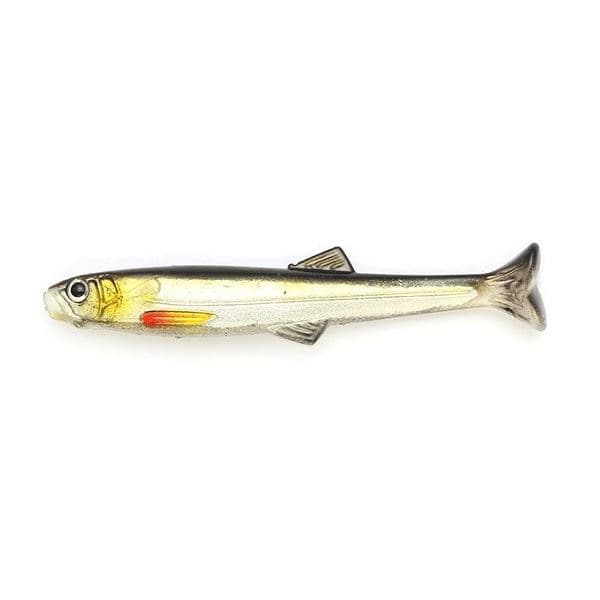 Imakatsu Worm Huddle Swimmer elastomer 4inch #S-228 Half skeleton Green Sweetfish