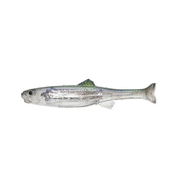 Imakatsu Huddle Fat Fly Elastomer 2.8 inch Flush Plate Real Color #S-205 Blue Stripe Shad