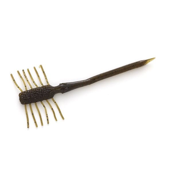 Imakatsu Worm Wriggler 3.5inch #S-14 Green Pumpkin Pepper