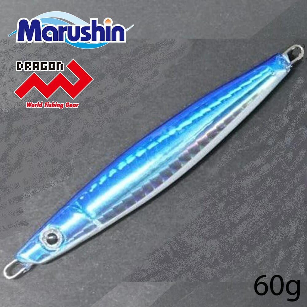 Marushin Metal Jig Drag Jig Blue 60g without Hook