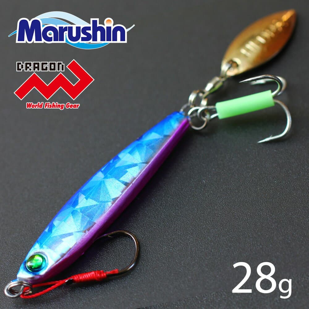 Marushin Metal Jig Cool-6 New Blue Pink 28g