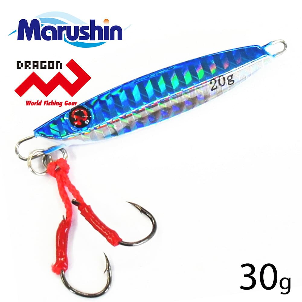 マルシン メタルジグ Four Edge Foxy フォーエッジ フォクシー ブルー 30g ハードルアー ショアジギング シーバス ルアー ジギング ソルトルアー ソルトウォーター 青物 アジ サバ サワラ ヒラマサ カンパチ ブリ カサゴ メバル カマス メッキ フッコ スズキ 根魚 オコゼ