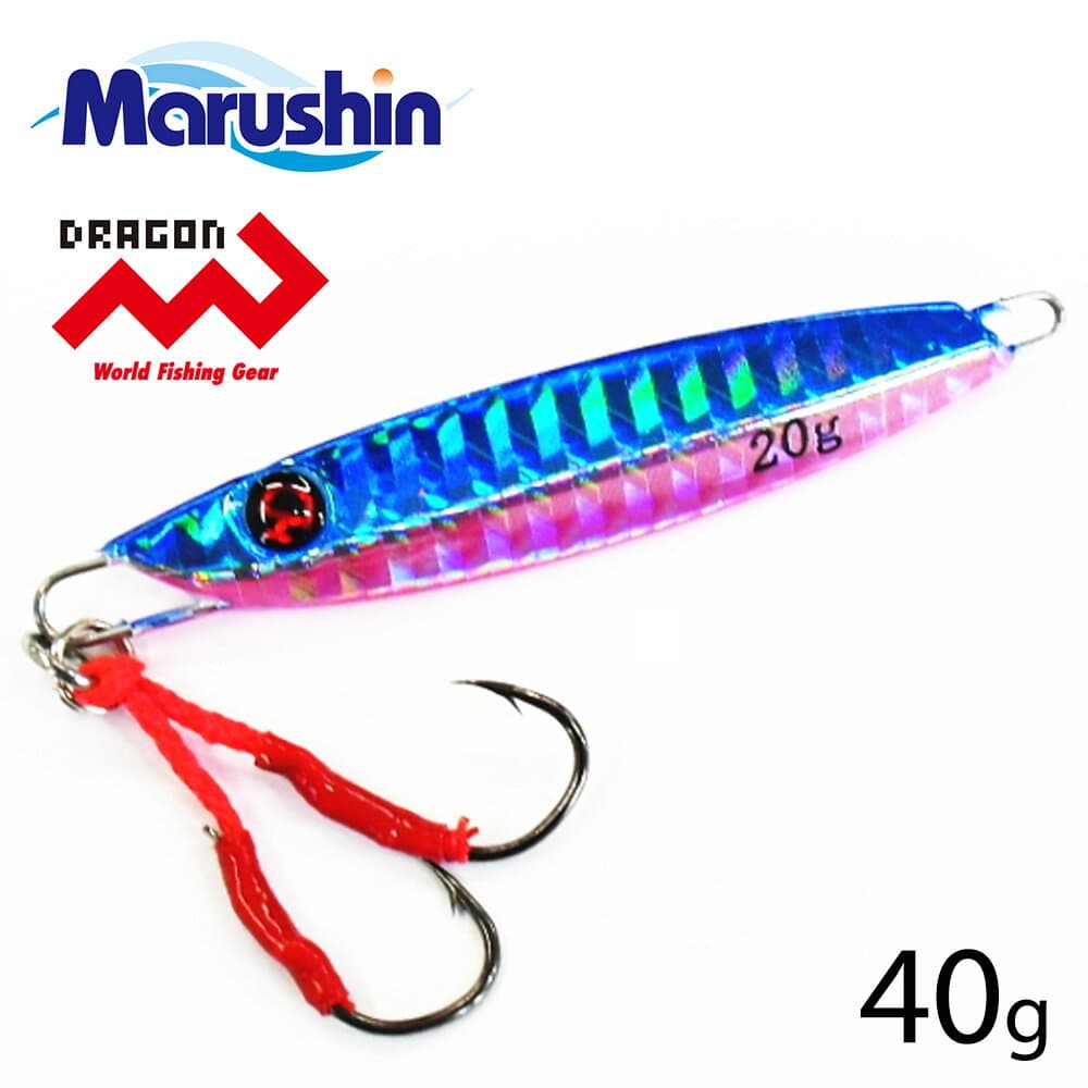 Marushin Metal Jig Four Edge Foxy Blue Pink 40g