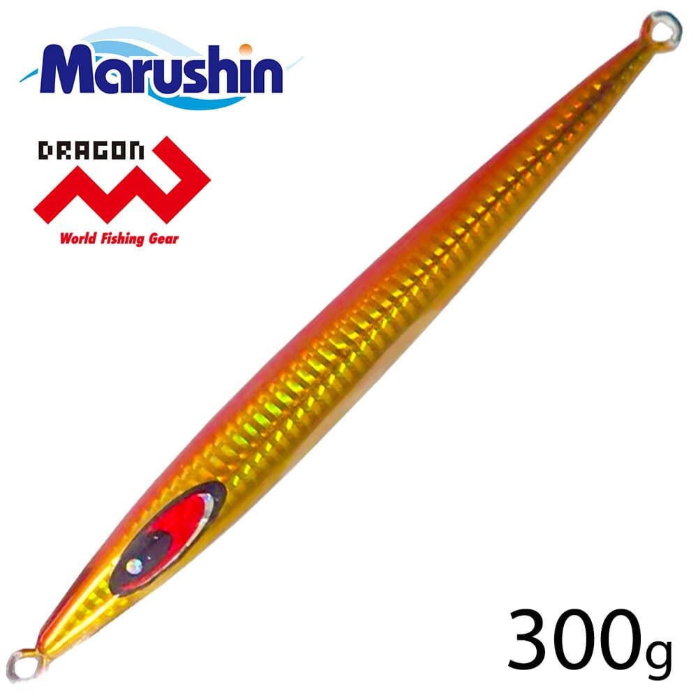 Marushin Metal Jig Ryuga Red Gold 300g