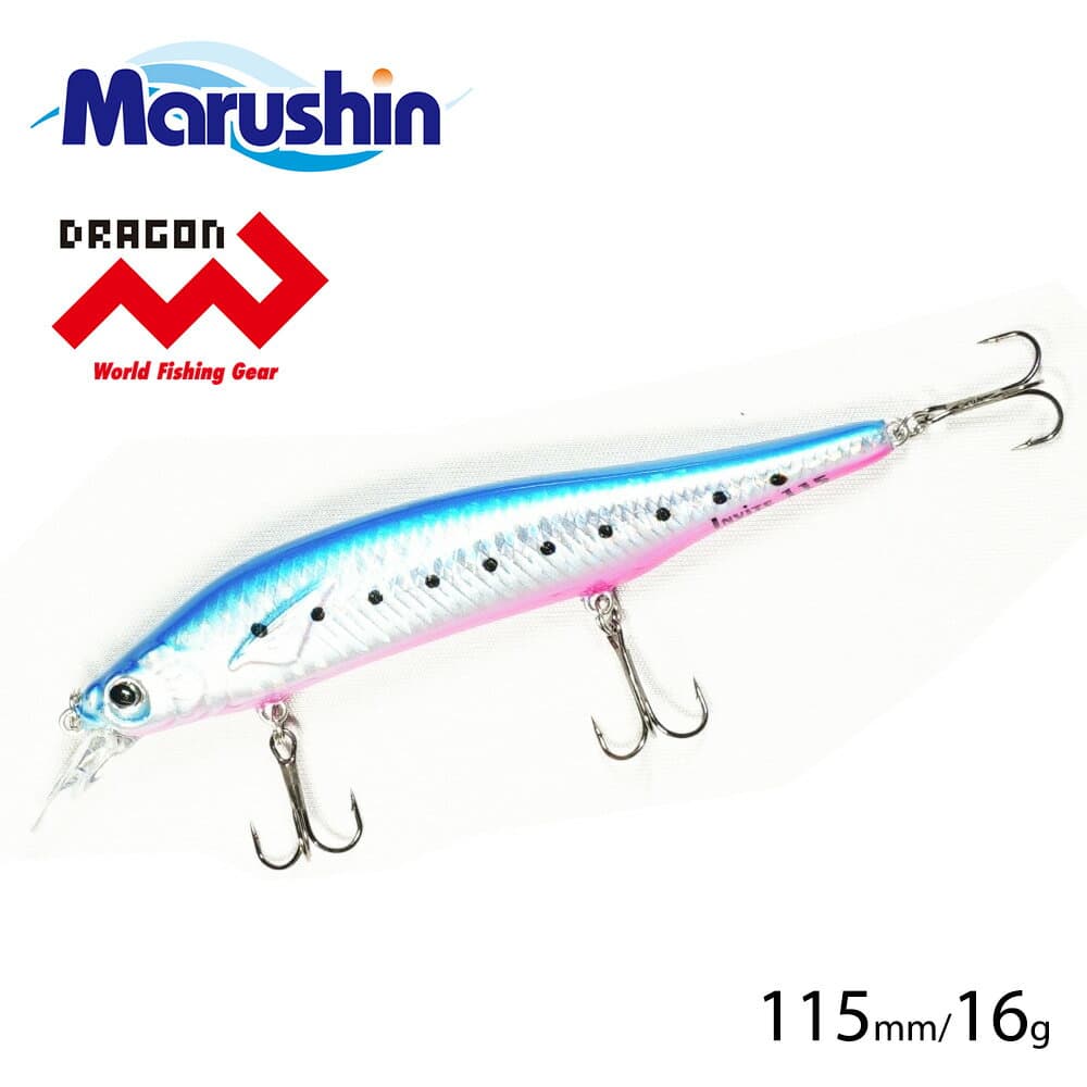 Marushin Minnow Floating Invite Blue Pink 115mm 16g