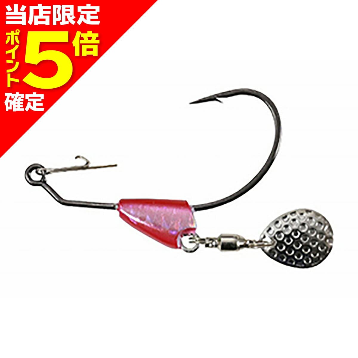 DUO The Rock Spin Hook #3/0-3.5g Red