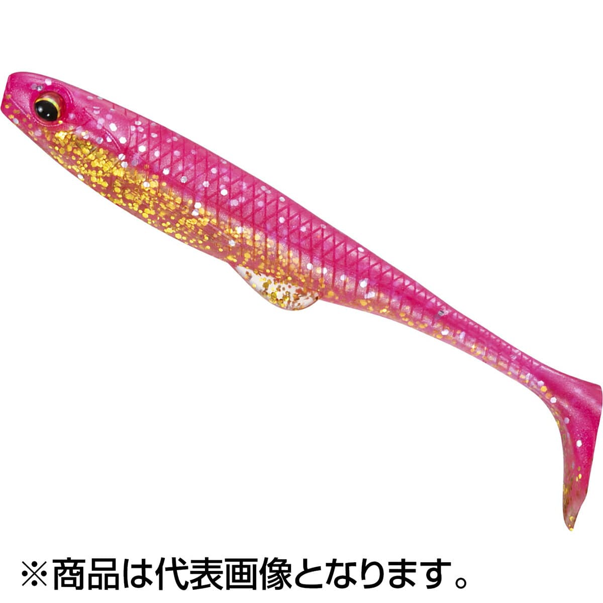 Daiwa Worm FJ Duckfin Shad 3.5inch Pink Gold